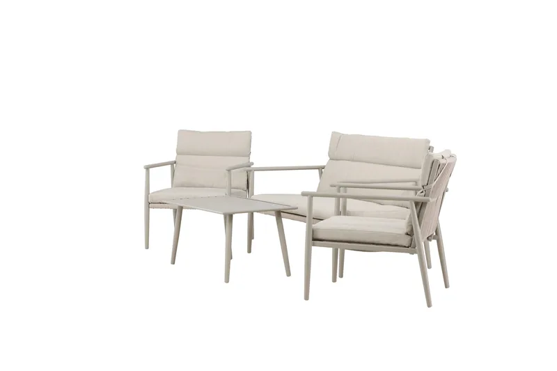 Mazzaro Soffgrupp Utomhus 4-sits - Antracit - Products - Utemöbler & utemiljö - Loungemöbler - Loungeset & loungegrupp
