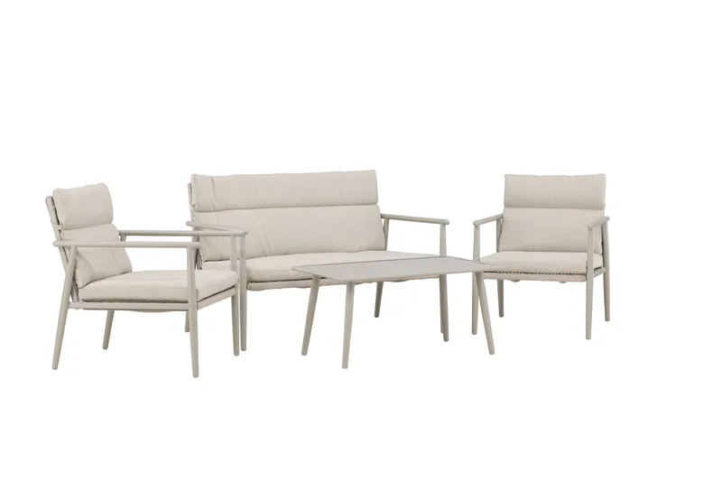 Mazzaro Soffgrupp Utomhus 4-sits - Antracit - Products - Utemöbler & utemiljö - Loungemöbler - Loungeset & loungegrupp