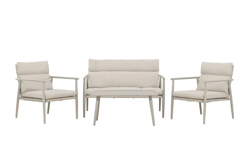 Mazzaro Soffgrupp Utomhus 4-sits - Antracit - Products - Utemöbler & utemiljö - Loungemöbler - Loungeset & loungegrupp