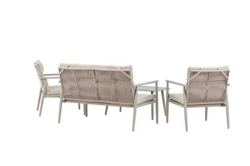 Mazzaro Soffgrupp Utomhus 4-sits - Antracit - Products - Utemöbler & utemiljö - Loungemöbler - Loungeset & loungegrupp