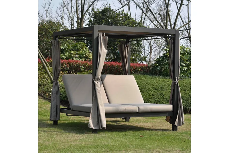 Morocco Solsäng - Mörkbrun/Beige - Products - Utemöbler & utemiljö - Loungemöbler - Solbädd