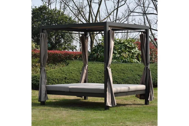 Morocco Solsäng - Mörkbrun/Beige - Products - Utemöbler & utemiljö - Loungemöbler - Solbädd