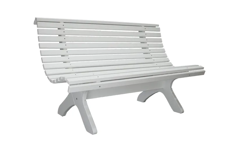 Norvald Trädgårdsbänk 140 cm, Vit