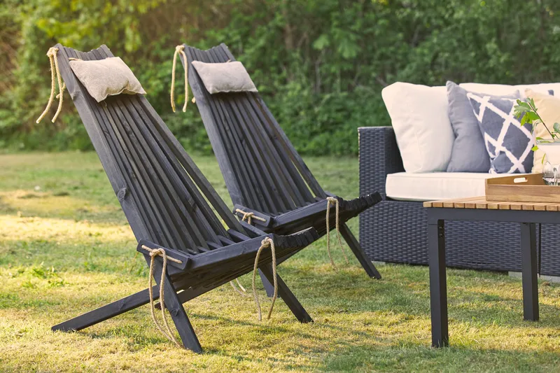 Park Solstol - Svart - Products - Utemöbler & utemiljö - Loungemöbler - Loungestol utomhus