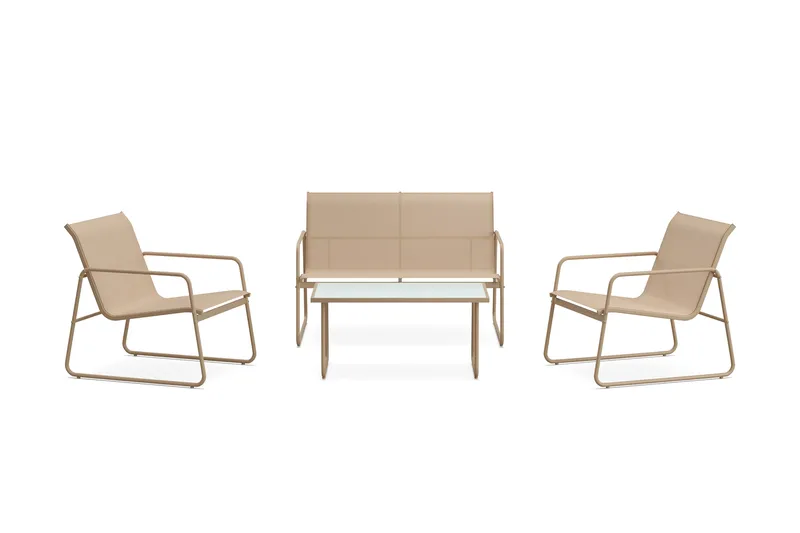 Pelanda Loungegrupp Utomhus, Beige