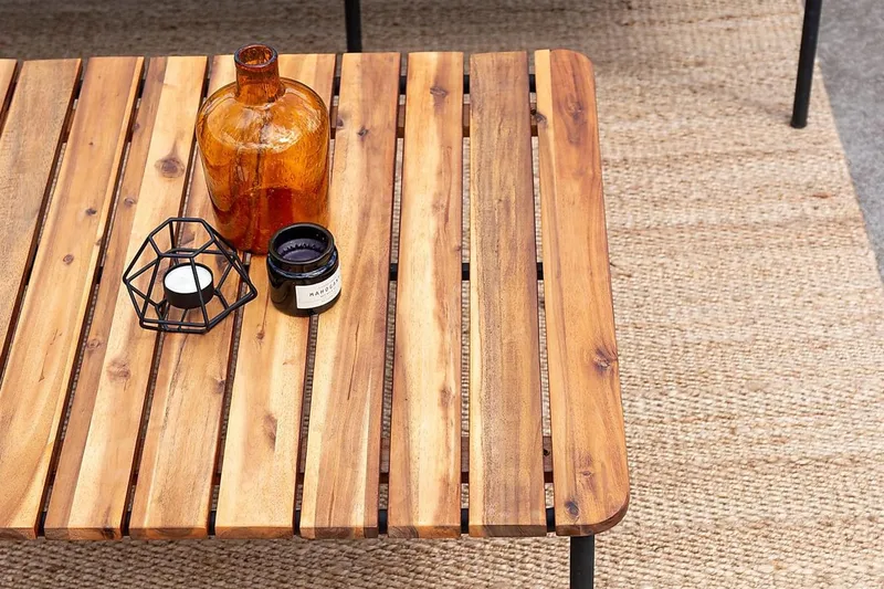 Penh Hörnsoffa Utomhus - Svart/Natur - Products - Utemöbler & utemiljö - Loungemöbler - Loungeset & loungegrupp