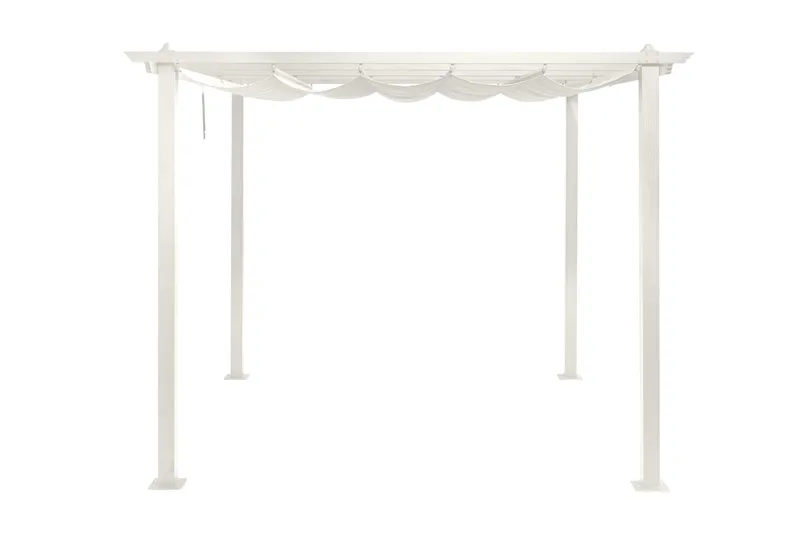 Porto Pergola 3x3 m i aluminium med tak för solskydd - Vit - Products - Utemöbler & utemiljö - Solskydd - Pergola