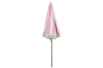 Teulon Parasoll 150 cm - Rosa/Vit/Ljusbrun - Products - Utemöbler & utemiljö - Solskydd - Parasoll