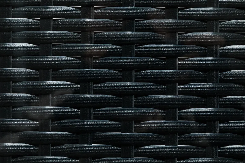 Bahamas Loungebord och Soffbord Utomhus 100 cm Konstrotting Glas - Svart - Products - Utemöbler & utemiljö - Utebord & trädgårdsbord - Loungebord & soffbord utomhus