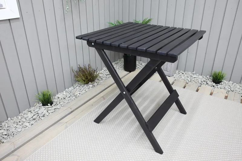 Edilma KlappUtebord 65 cm - Kaffesvart - Products - Utemöbler & utemiljö - Utebord & trädgårdsbord - Matbord utomhus