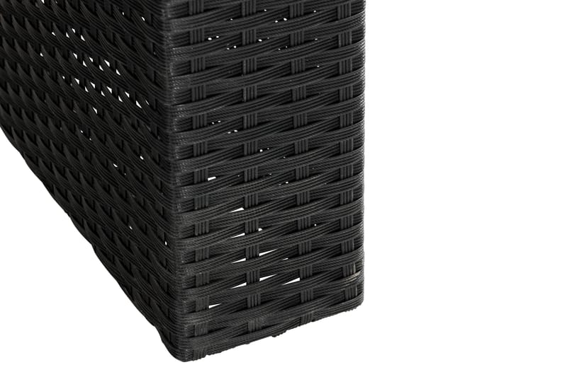 Majestic Matbord Utomhus 210x100 cm – Utebord i konstrotting med bordsskiva i Glas för Trädgård och Altan - Svart - Products - Utemöbler & utemiljö - Utebord & trädgårdsbord - Matbord utomhus