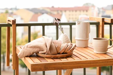 Marion Balkongbord Utomhus 60x45 cm - Trä/Natur - Products - Utemöbler & utemiljö - Utebord & trädgårdsbord - Matbord utomhus