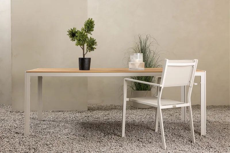 Break Matbord Utomhus 90x205 cm - Beige - Products - Utemöbler & utemiljö - Utebord & trädgårdsbord - Matbord utomhus