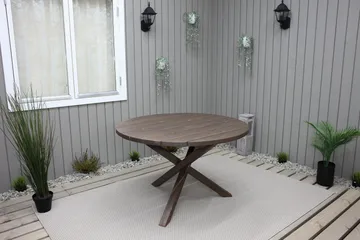 Scottsdale Matbord Utomhus Runt 112 cm - Brun - Products - Utemöbler & utemiljö - Utebord & trädgårdsbord - Matbord utomhus