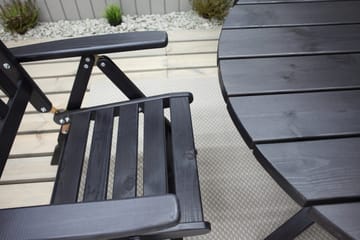Scottsdale Matbord Utomhus Runt 112 cm - Kaffesvart - Products - Utemöbler & utemiljö - Utebord & trädgårdsbord - Matbord utomhus