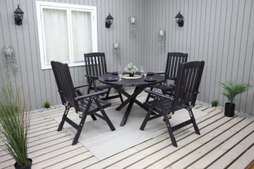 Scottsdale Matbord Utomhus Runt 112 cm - Kaffesvart - Products - Utemöbler & utemiljö - Utebord & trädgårdsbord - Matbord utomhus