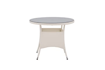 Volta Matbord Utomhus 90 Rund - Vit - Products - Utemöbler & utemiljö - Utebord & trädgårdsbord - Matbord utomhus