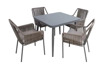 Andros Matgrupp Utomhus med 4 Utestolar - Products - Utemöbler & utemiljö - Utegrupp - Matgrupp utomhus