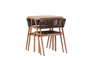 Amadora Balkonggrupp 2-sits - Brun - Products - Utemöbler & utemiljö - Utegrupp - Cafegrupp & cafeset