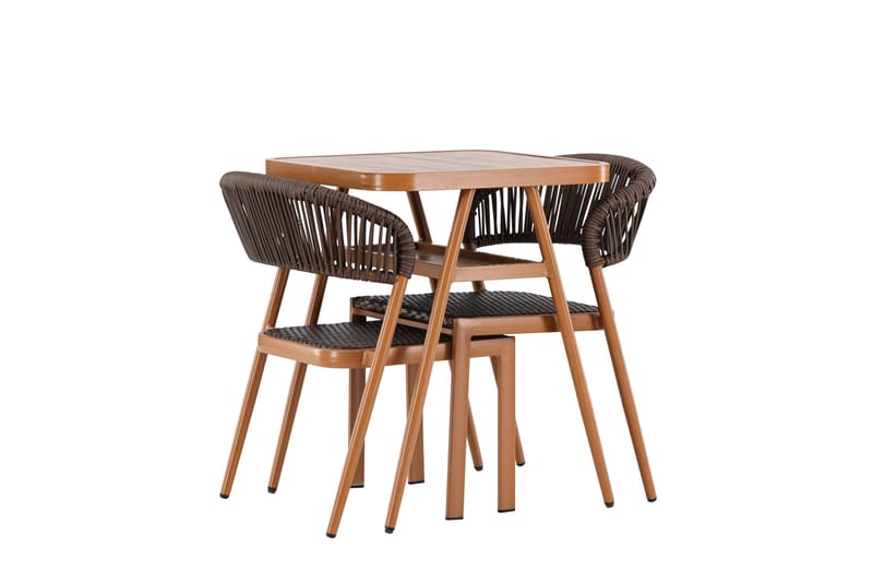 Amadora Balkonggrupp 2-sits - Brun - Products - Utemöbler & utemiljö - Utegrupp - Cafegrupp & cafeset
