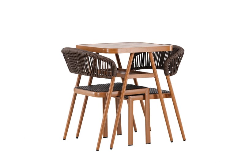 Amadora Balkonggrupp 2-sits - Brun - Products - Utemöbler & utemiljö - Utegrupp - Cafegrupp & cafeset