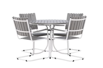 Holmsund Balkonggrupp 4-sits - Grå/Vit - Products - Utemöbler & utemiljö - Utegrupp - Cafegrupp & cafeset