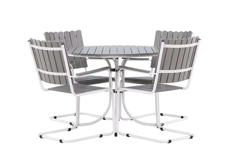 Holmsund Balkonggrupp 4-sits - Grå/Vit - Products - Utemöbler & utemiljö - Utegrupp - Cafegrupp & cafeset