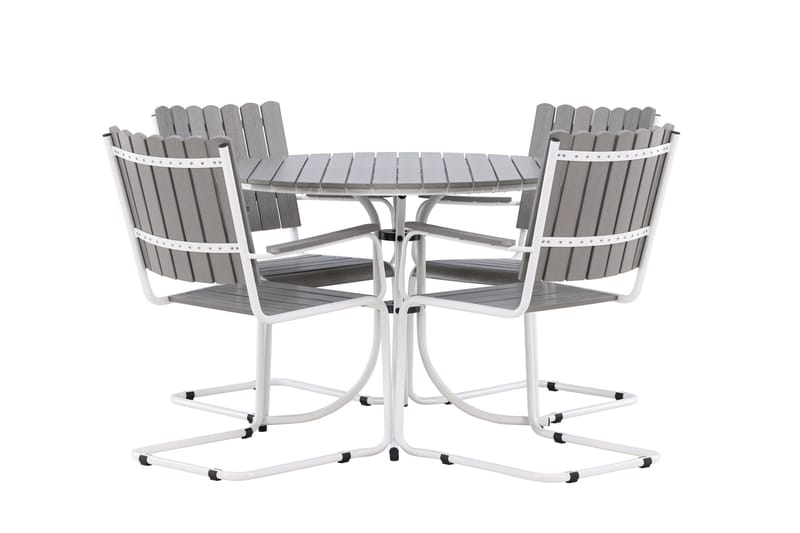 Holmsund Balkonggrupp 4-sits - Grå/Vit - Products - Utemöbler & utemiljö - Utegrupp - Cafegrupp & cafeset