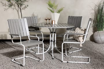 Holmsund Balkonggrupp 4-sits - Grå/Vit - Products - Utemöbler & utemiljö - Utegrupp - Cafegrupp & cafeset