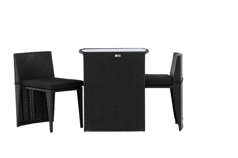 Savanna Caféset 50 cm + 2 Matstolar Utomhus - Svart - Products - Utemöbler & utemiljö - Utegrupp - Cafegrupp & cafeset