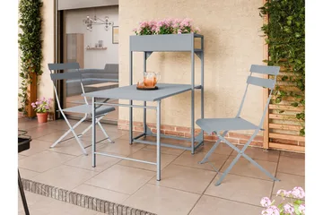 Tourra Liten Balkonggrupp 2-sits - Cafeset till balkong och uteplats - Grå - Products - Utemöbler & utemiljö - Utegrupp - Cafegrupp & cafeset