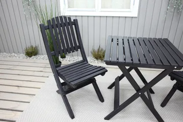 Utomhusmöbelgrupp Wilma & Visby - Svart - Products - Utemöbler & utemiljö - Utegrupp - Cafegrupp & cafeset