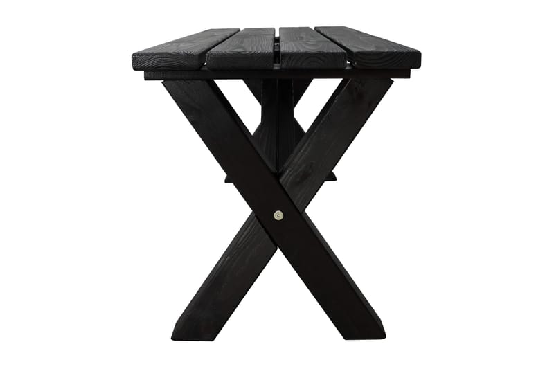 Lietinna Utebänk 100 cm - Svart - Products - Utemöbler & utemiljö - Utesoffa - Trädgårdsbänk & utebänk