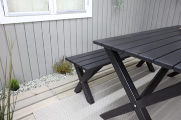 Lietinna Utebänk 140 cm - Svart - Products - Utemöbler & utemiljö - Utesoffa - Trädgårdsbänk & utebänk