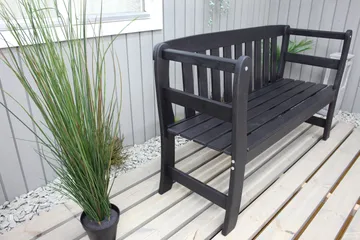 Rosenberg Utesoffa - Kaffesvart - Products - Utemöbler & utemiljö - Utesoffa - Trädgårdsbänk & utebänk