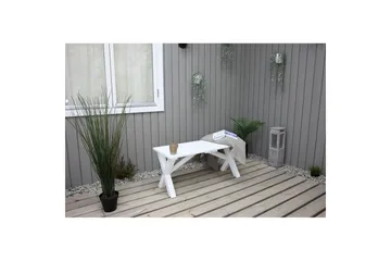 Utomhusbänk Scottsdale - Vit, 100 cm - Products - Utemöbler & utemiljö - Utesoffa - Trädgårdsbänk & utebänk