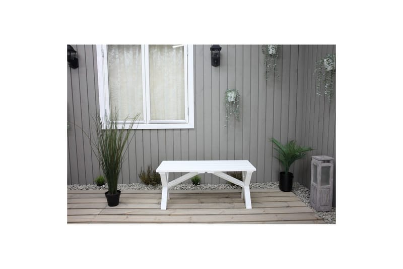 Utomhusbänk Scottsdale - Vit, 100 cm - Products - Utemöbler & utemiljö - Utesoffa - Trädgårdsbänk & utebänk