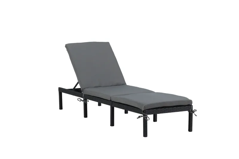 Bilbao Solsäng med Dyna, Svart/Grå