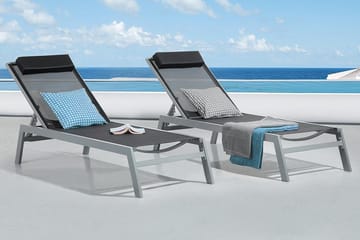 Catania Ii Solsäng 66|190 cm - Svart - Products - Utemöbler & utemiljö - Utestol & trädgårdsstol - Solsäng & solvagn