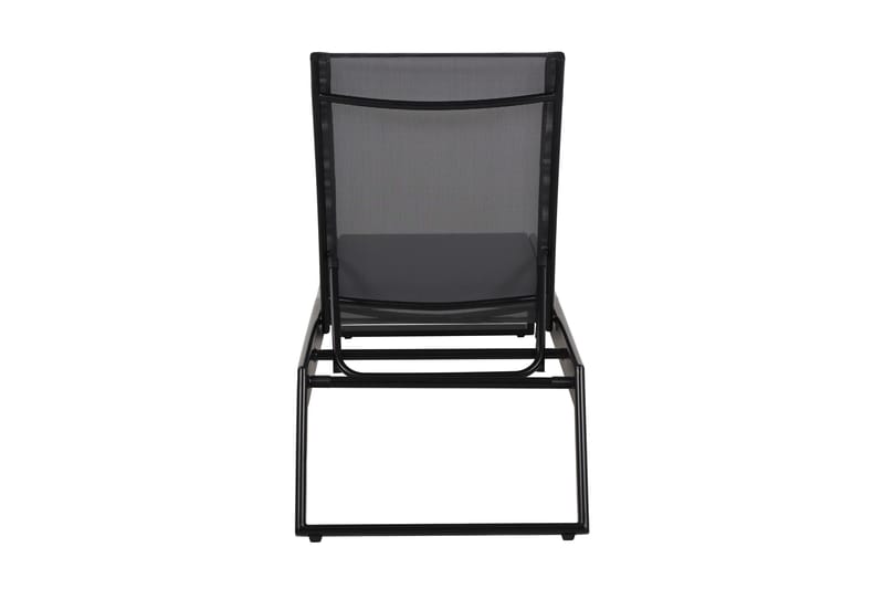 Monaco Solsäng med justerbar rygg i aluminium grå textil - Svart - Products - Utemöbler & utemiljö - Utestol & trädgårdsstol - Solsäng & solvagn