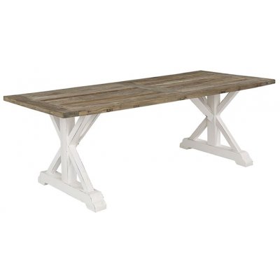 Rufus Eettafel 240 Cm Met Kruispoten Gerecycled Grenen 879 99